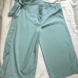 Anthropologie Wrap Around Tie Belt Culottes pants